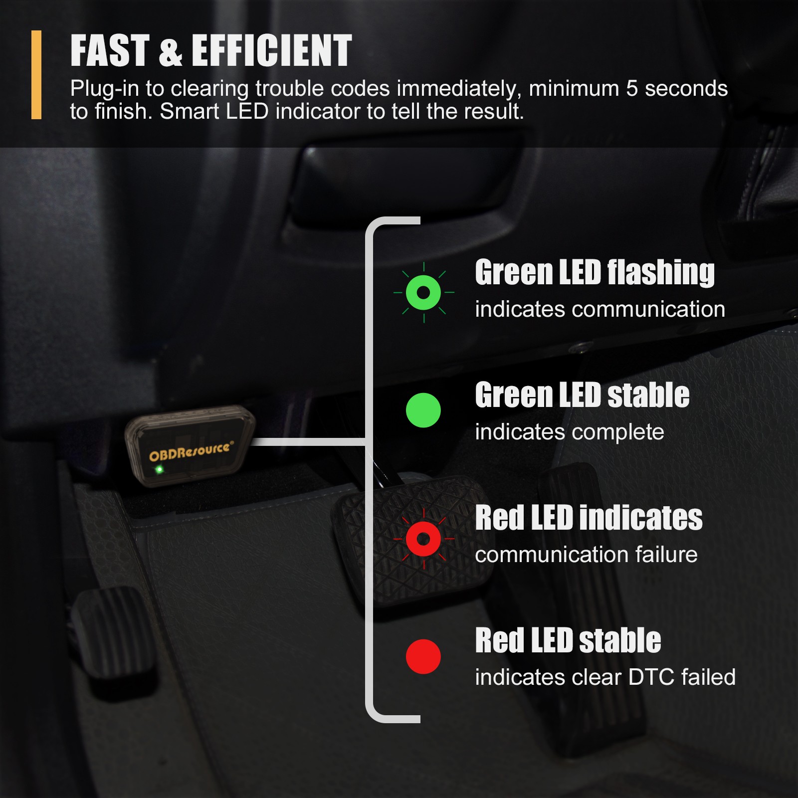 Car Engine System OBD2 Automatic DTC Cleaner Erase Code Tool Engine Check Light