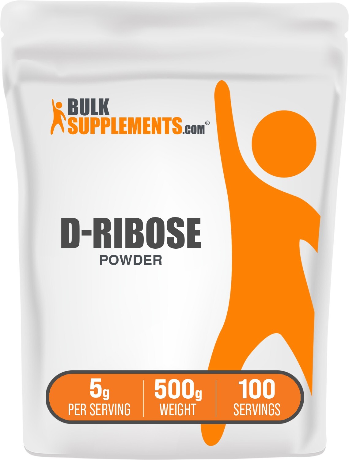 BulkSupplements D-Ribose Powder - 5g per Serving