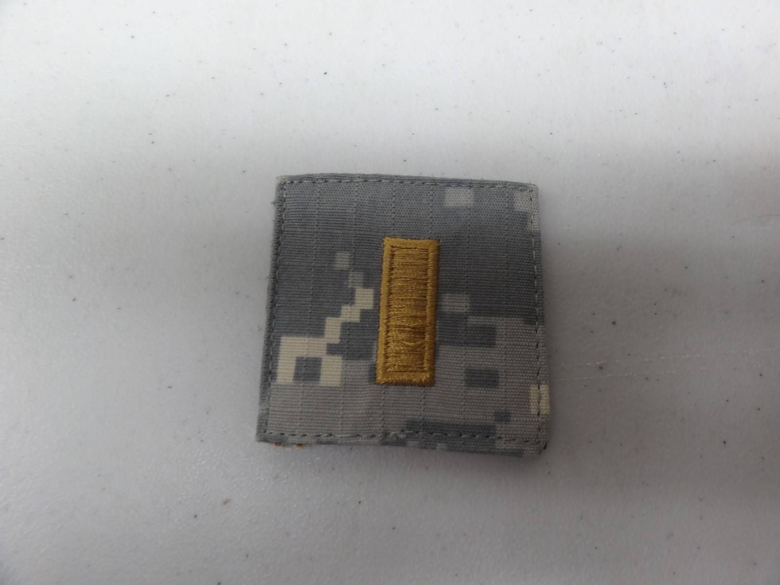 MILITARY PATCH US ARMY ACU HOOK AND LOOP BACK 2ND LIEUTENANT RANK