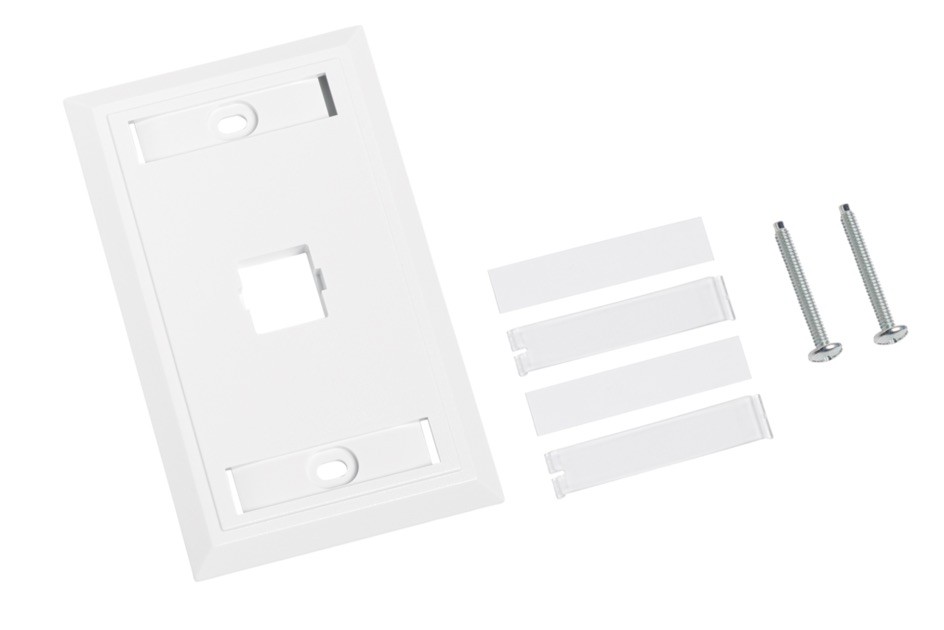 Commscope M10L-262 1 Port M-Series Flush Mounted Faceplate White
