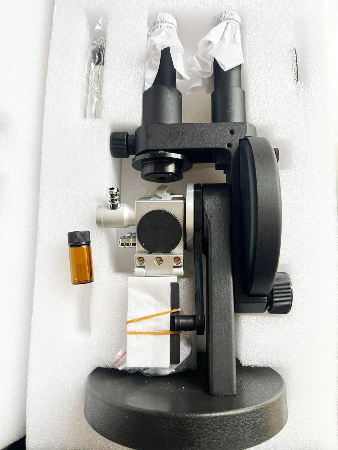 ABBE Refractometer Lab Binocular Abbe Refractometer with Range 1.3000-1.7000nD