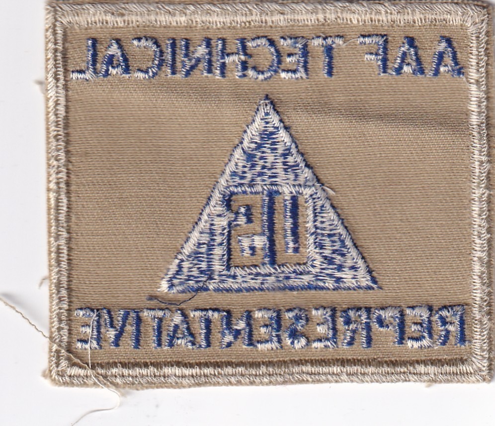 US Army Air Force AAF Technical Representative patch real WWII make