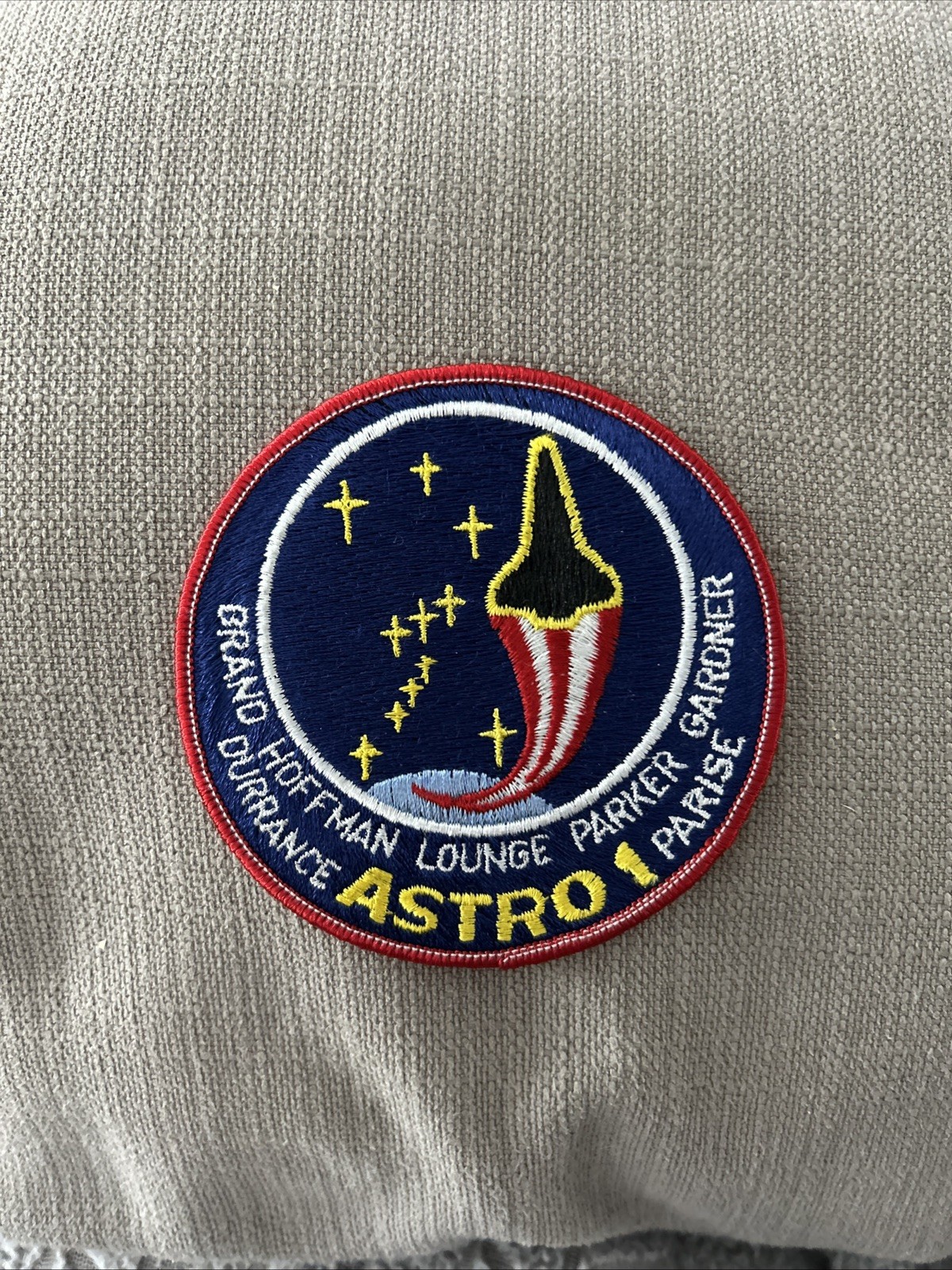 US Space Astro 1 Brand Hoffman Lounge Parker Gardner Durrance Parise 4" New Patc