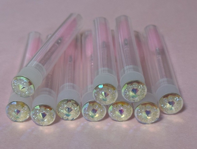 10 ct Mascara brushes, eyelash brushes, mascara wands with tube, lash spoolies
