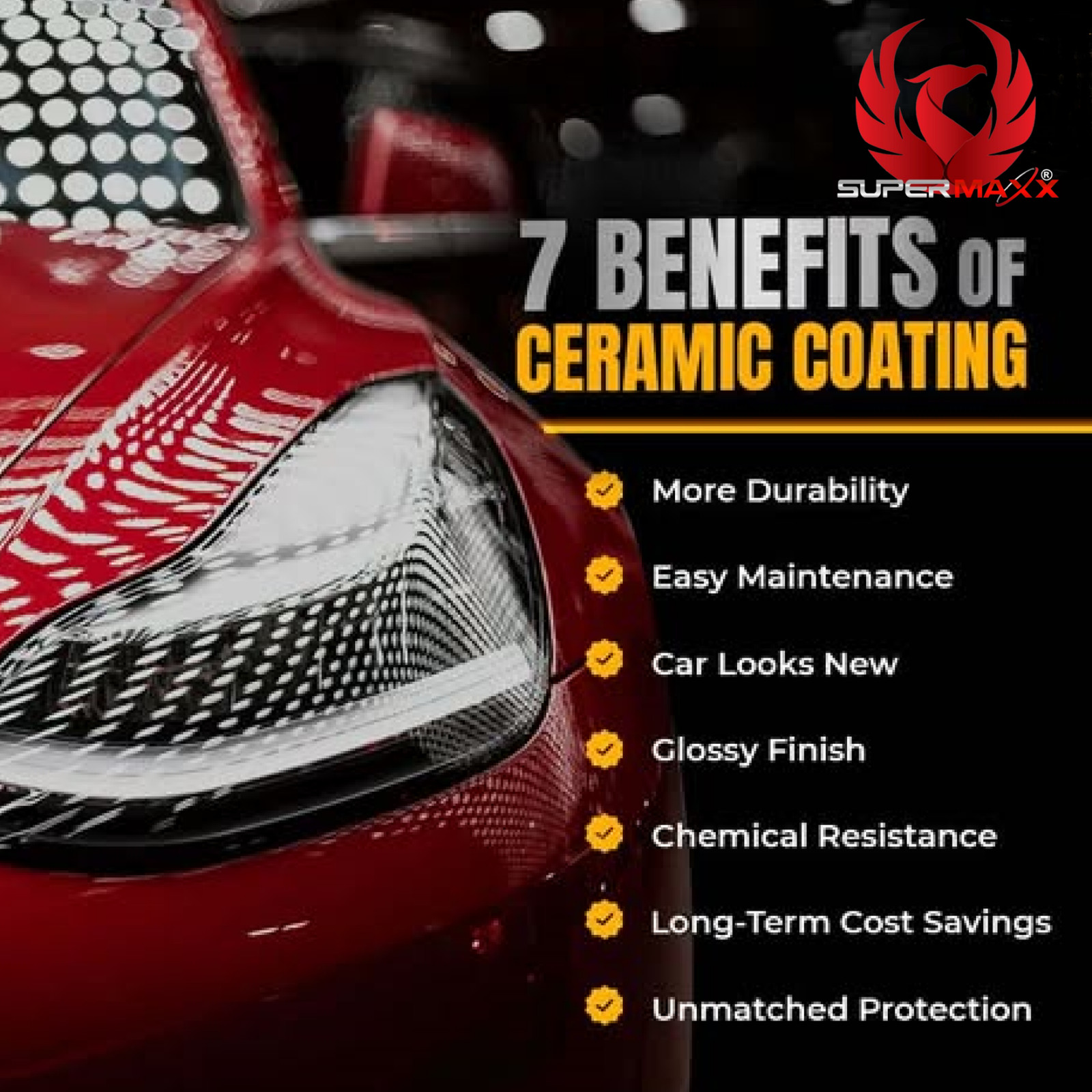 CERAMIC CAR COATING 5 YEAR "TRICURE TECHNOLOGY PRO GRADE POLYSILAZANE" 1oz/30ml