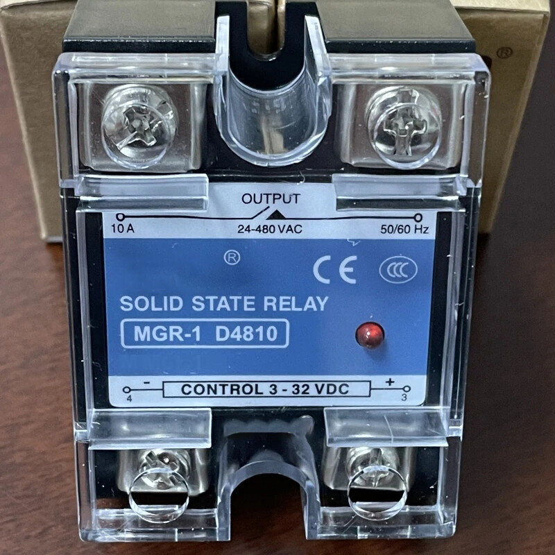 2Pcs New For MGR-1 D4810/MGR1D4810 24-480VAC 50/60Hz Semiconductor Relay