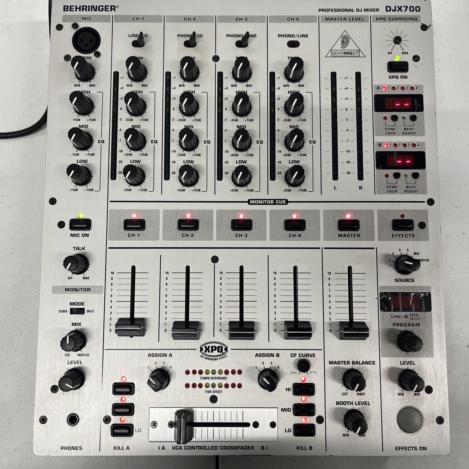 Behringer DJX700 Professional DJ Mixer 5-Channel 5ch Digital