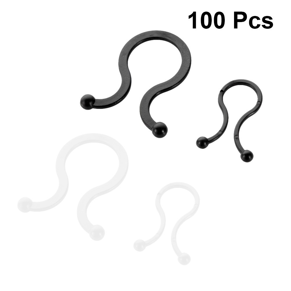 100 Pcs Desktop Fixed Data Cable Clips Organizer Wire Management Cord