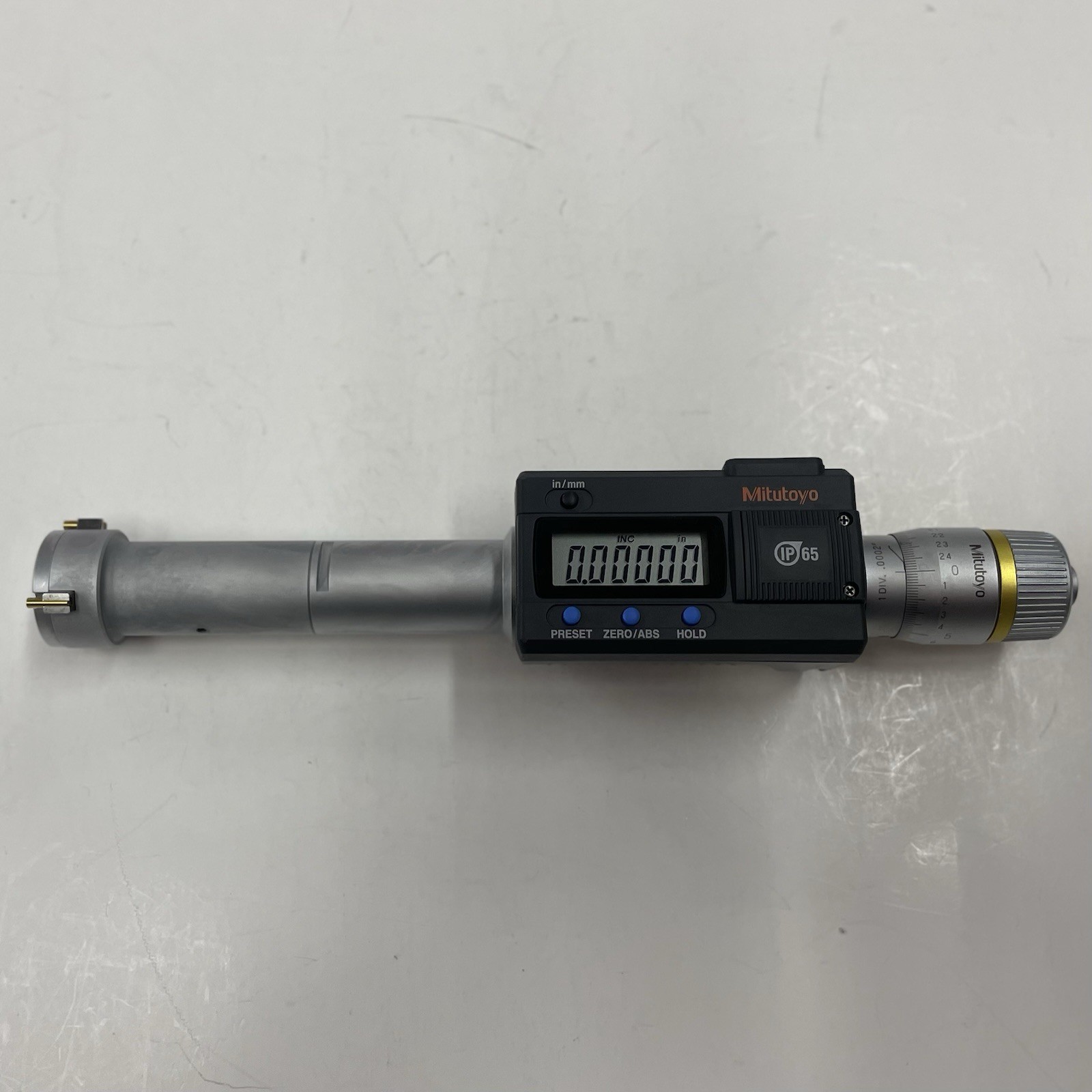 Mitutoyo 468-267 Digimatic Holtest Three-point Internal Micrometer 1”-1.2”