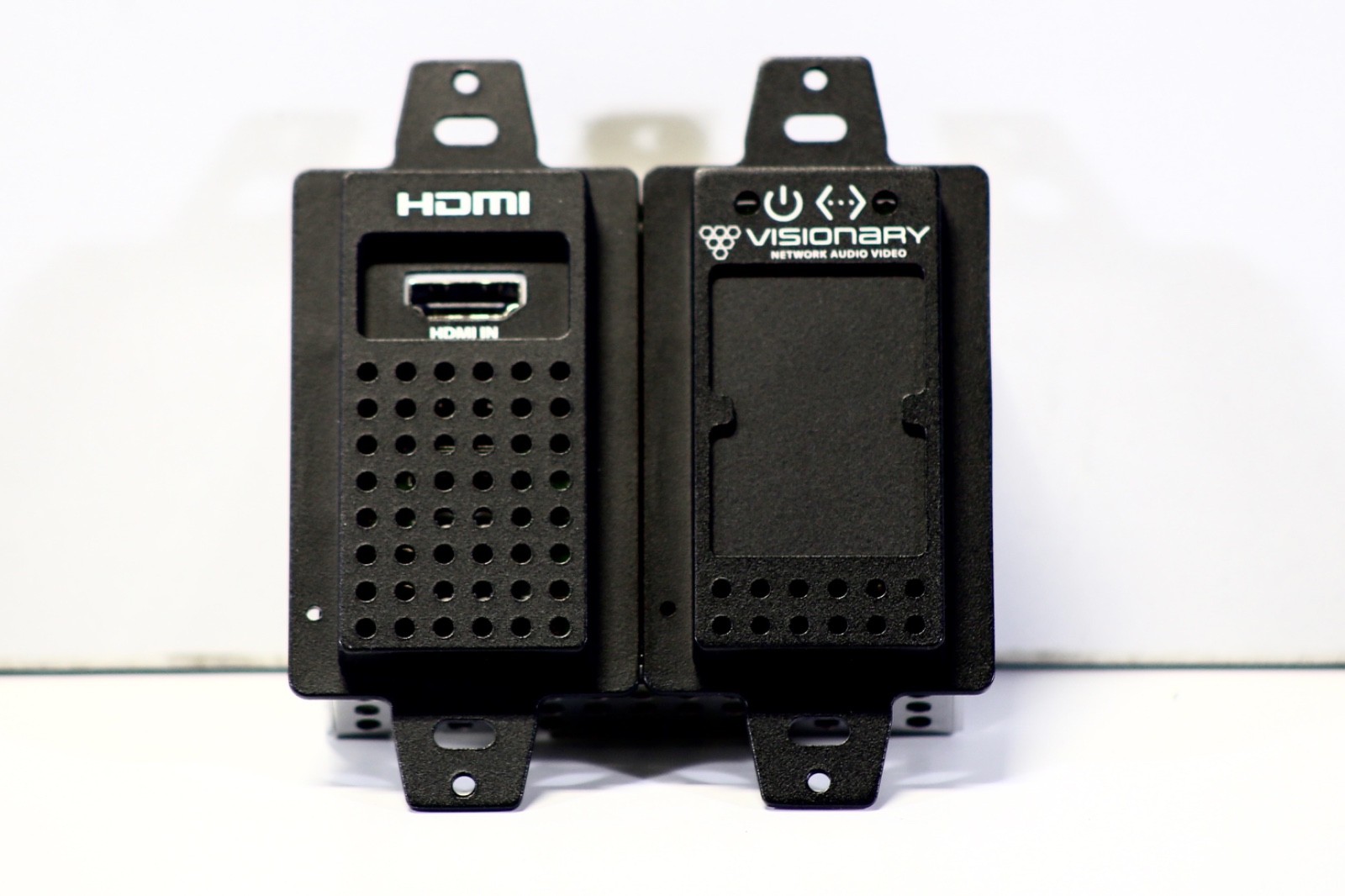 Visionary DuetE-WP-H 4K60 AV over IP Wallplate Encoder HDMI PoE Black Open Box
