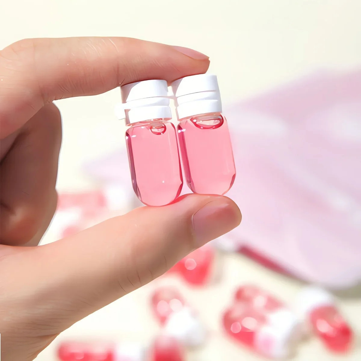 Travel Bottle Dispenser 10pcs Clear Leak-proof for Makeup Remover Lotion Essence