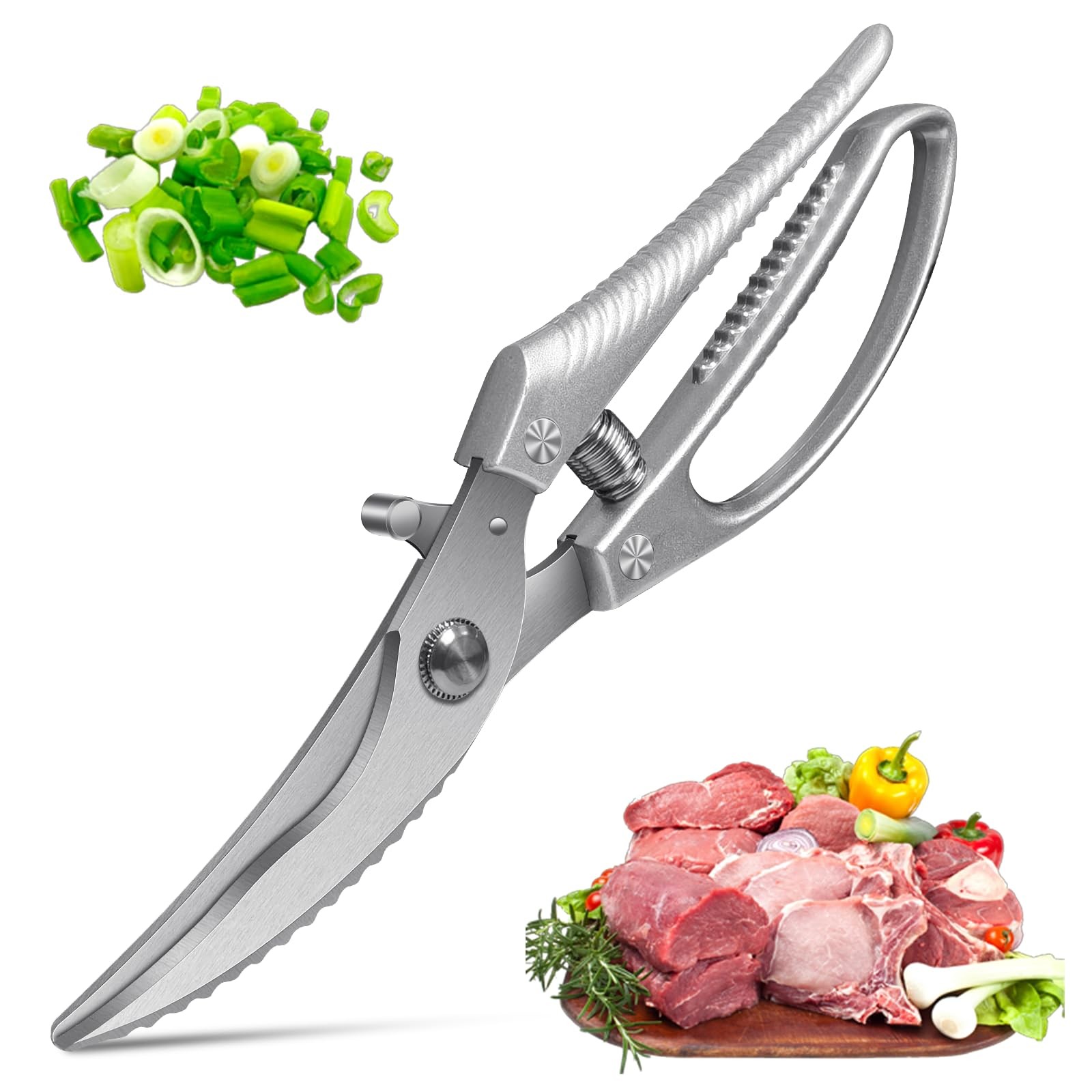 Heavy Duty Kitchen Scissors Poultry Shears for Chicken Turkey Fish Meat Bone