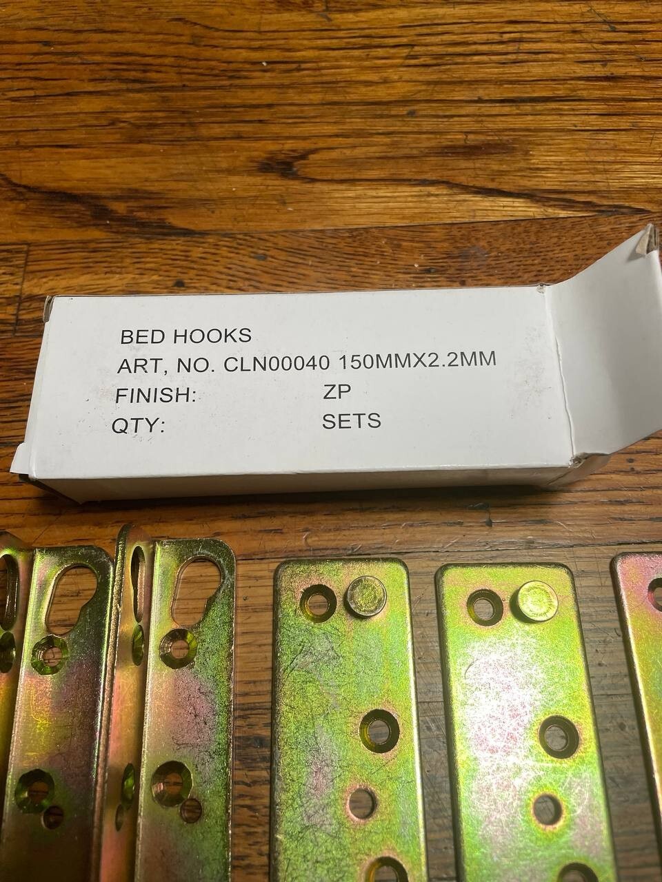5-3/16" Bed Rail Hook Hinges Fittings Fasteners - 4 Sets (For 1 Bed) FREE SHIP