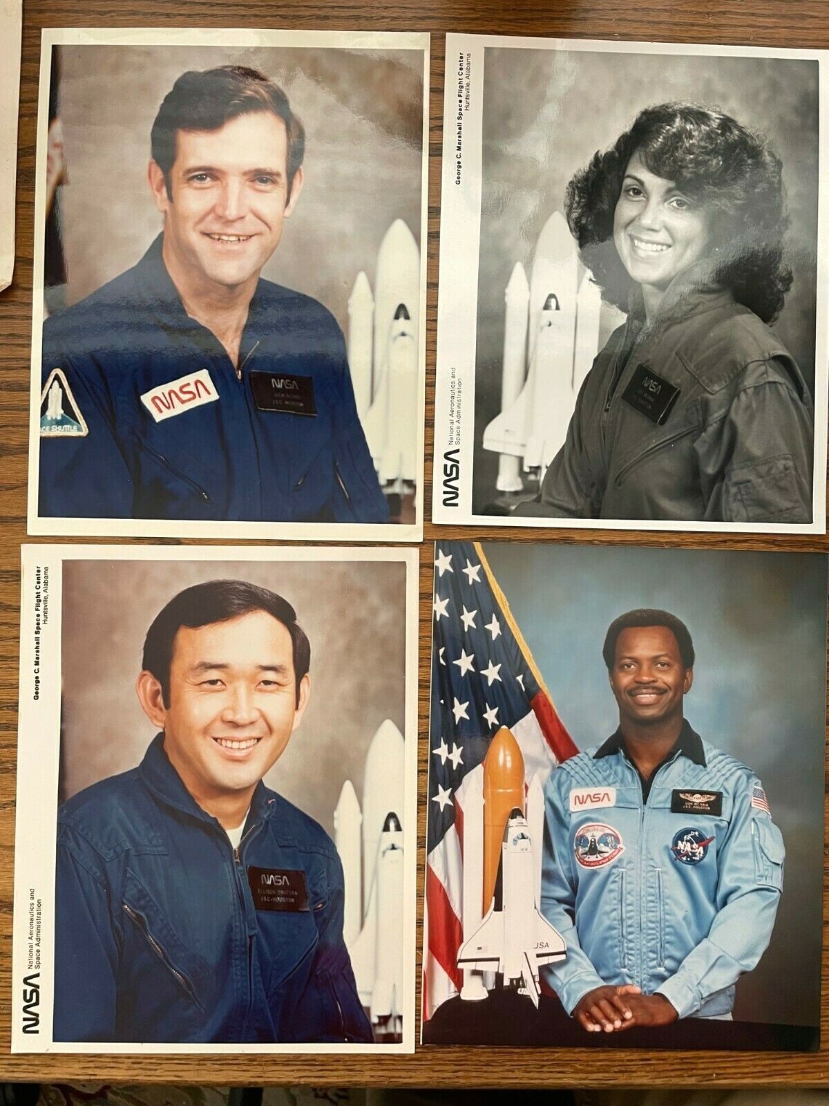 Official NASA Astronaut Crew Photos -- STS-51L Scobee, Resnick, Onizuka, McNair