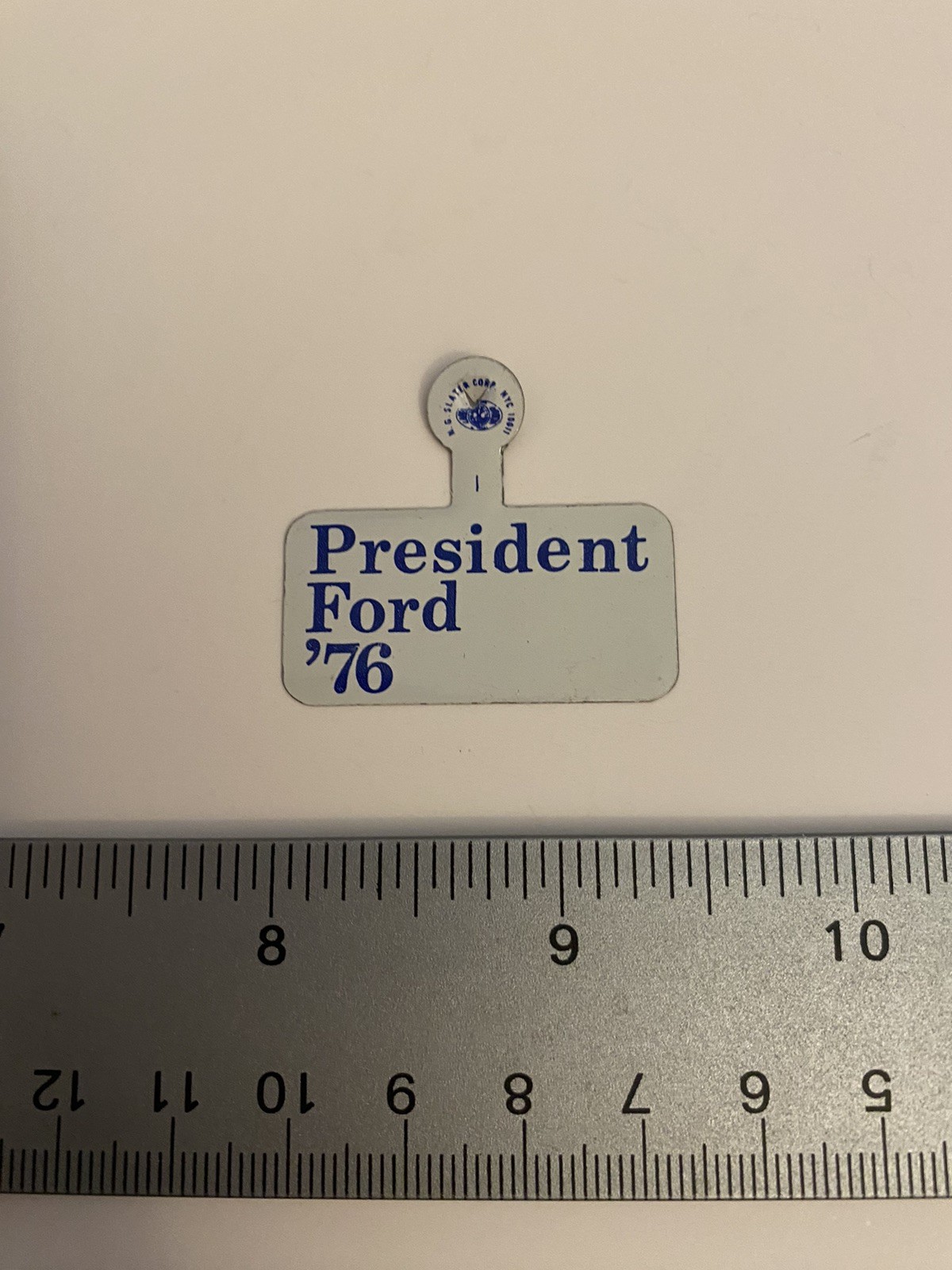 President Ford ‘76 Tab Fold Over Button P125