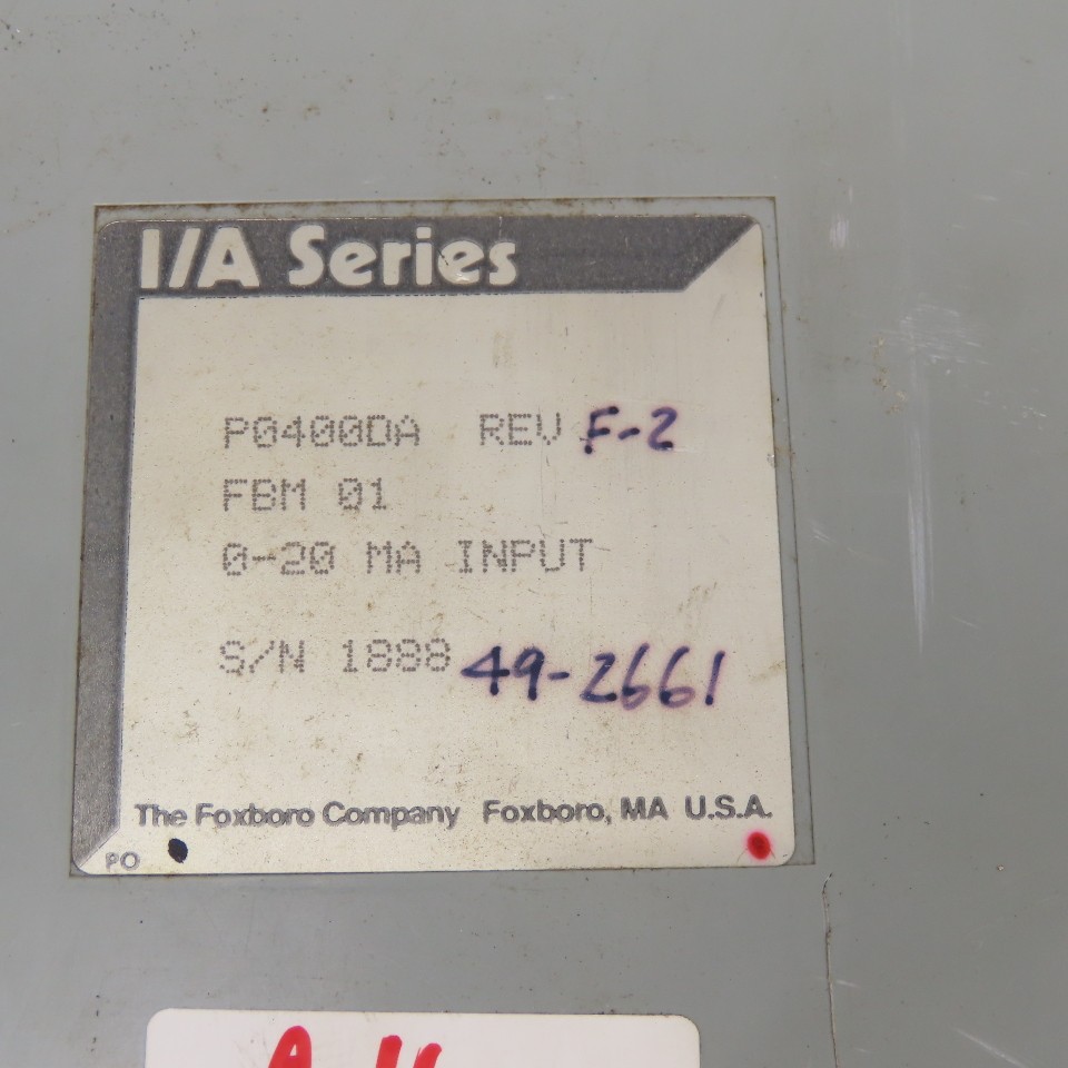 Foxboro P0400DA Rev. F-2 DC Analog Input Module