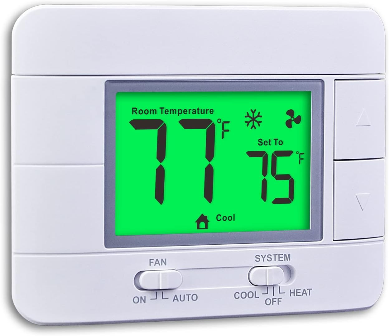 Upgraded Non Programmable Thermostats for Home 1 Heat/1 Cool Single Stage System