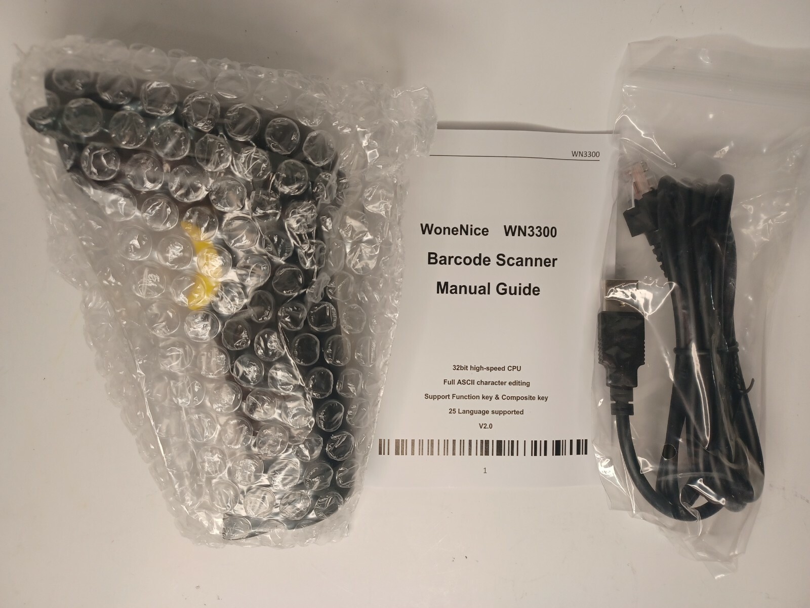 Wone Nice Barcode Scanner - WN3300 - 32bit High Speed CPU