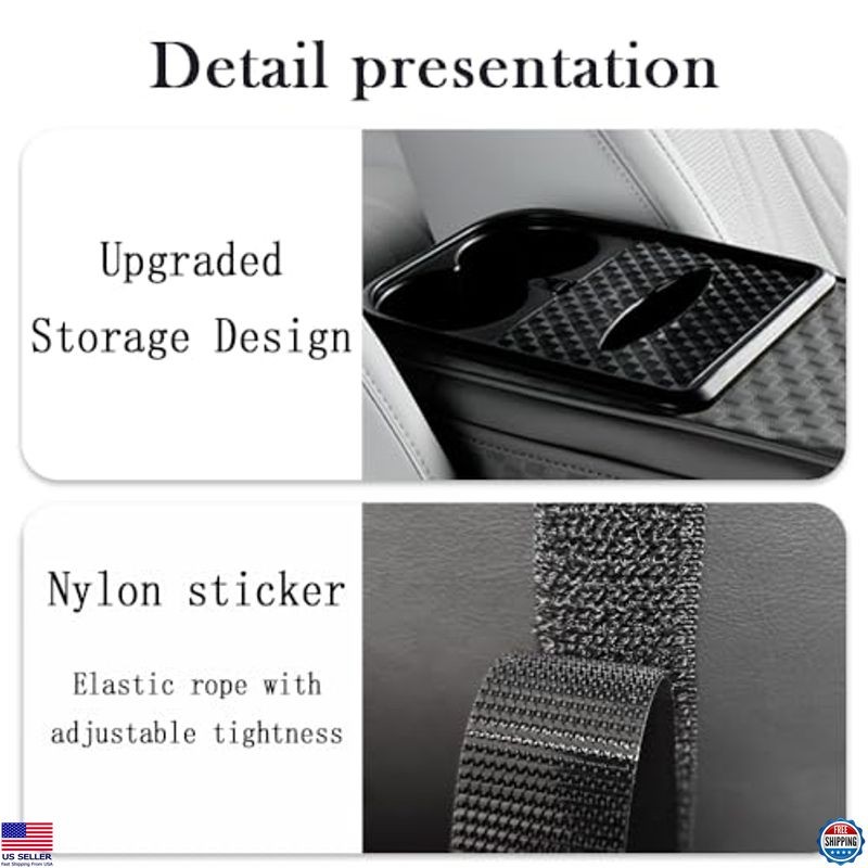 Car Arm Rest Cover & Organizer - Multi-Functional Console Storage with Cup &