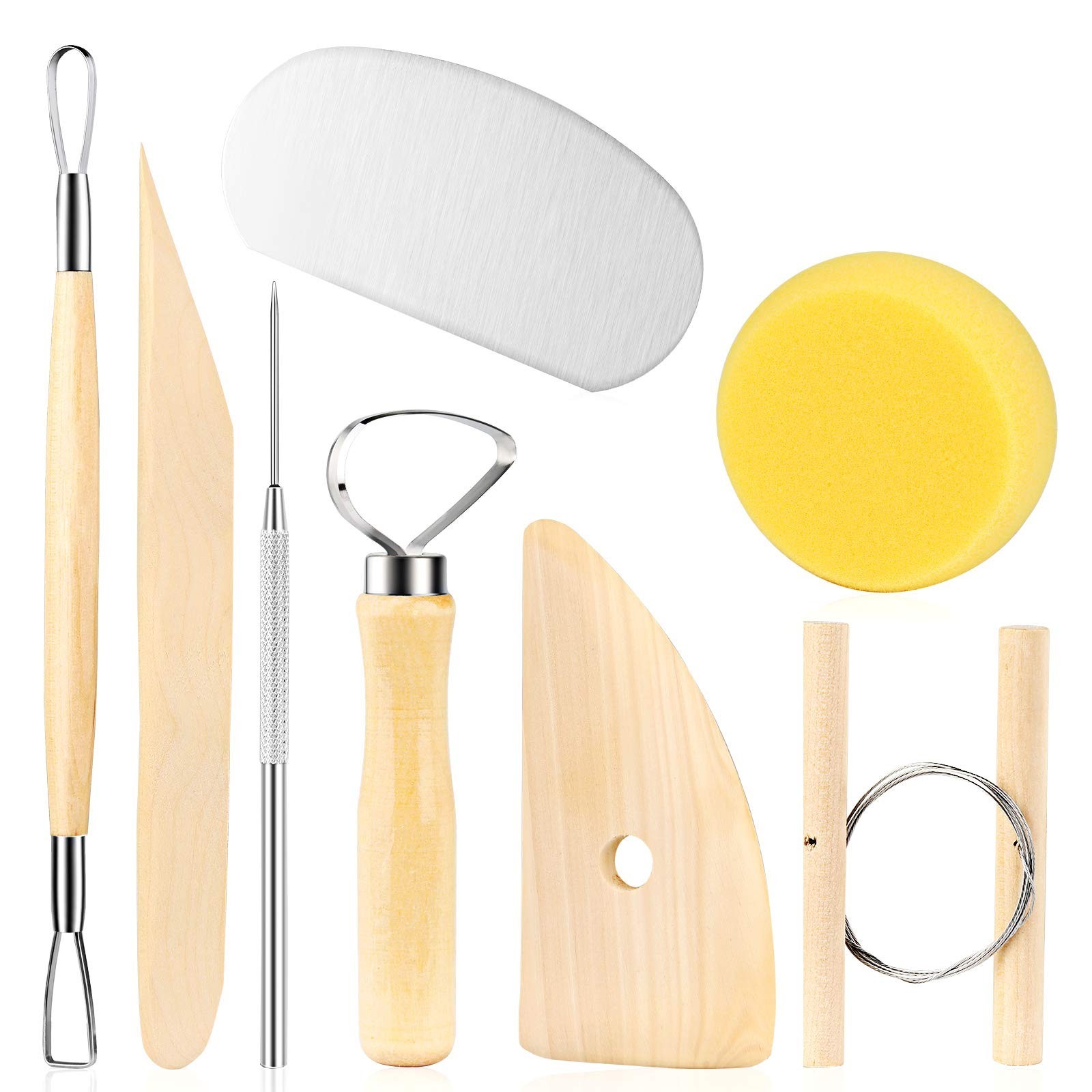 8 Pieces Pottery Clay Sculpting Tools Set For Beginners