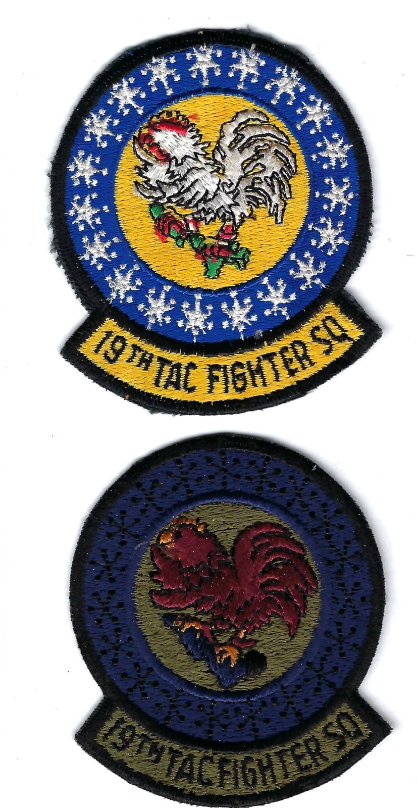 PATCH USAF  19THTAC FIGHTER TFS SHAW AFB PAIR   FS-26