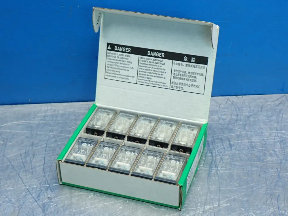 SCHNEIDER ELECTRIC MINIATURE PLUG RELAY, 10PCS RXM2CB2BD