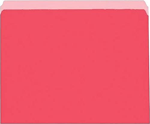 Colored File Folders Red Letter Size 100 Box PFX152RED Organizer
