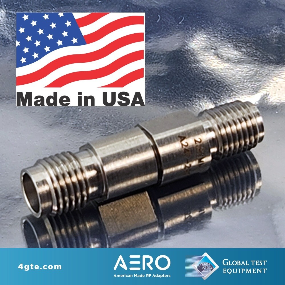 Aero A24F-29F 2.4mm Female to 2.92mm Female Adapter, 40 GHz