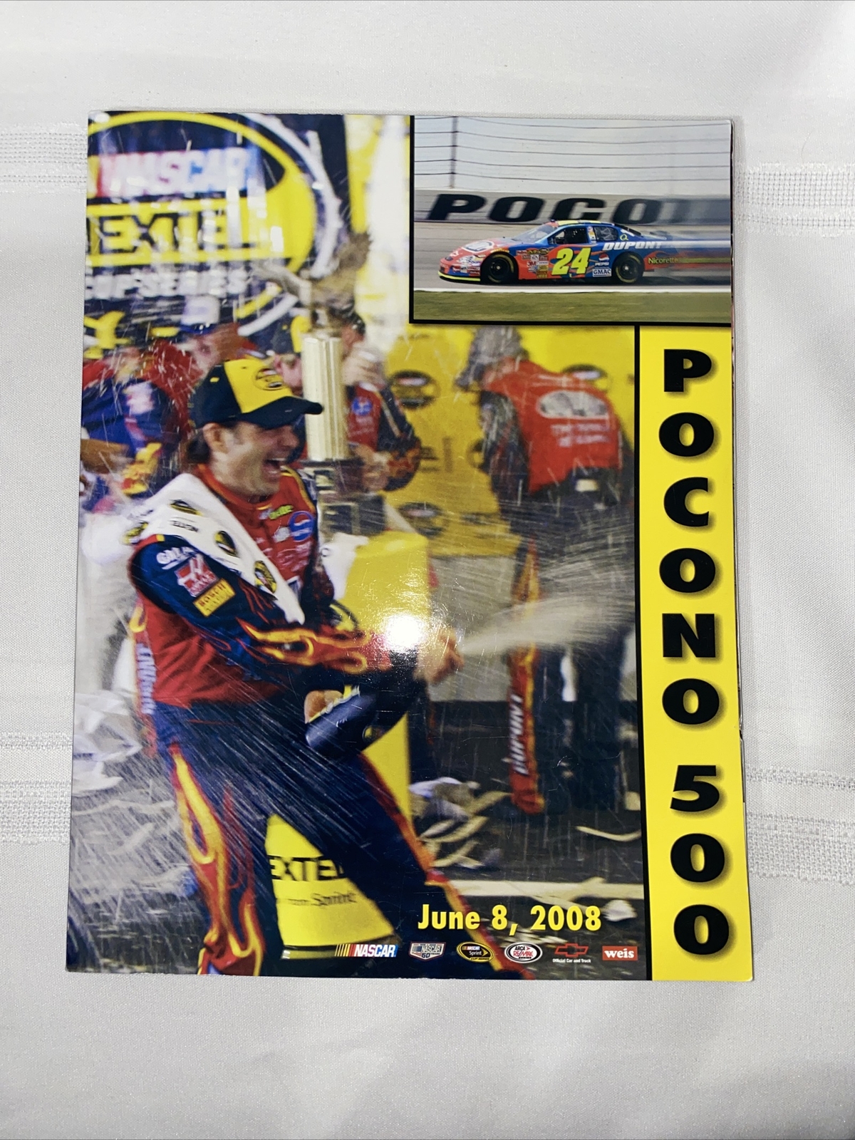 2008 Pocono 500 program June 8, 2008 autographs