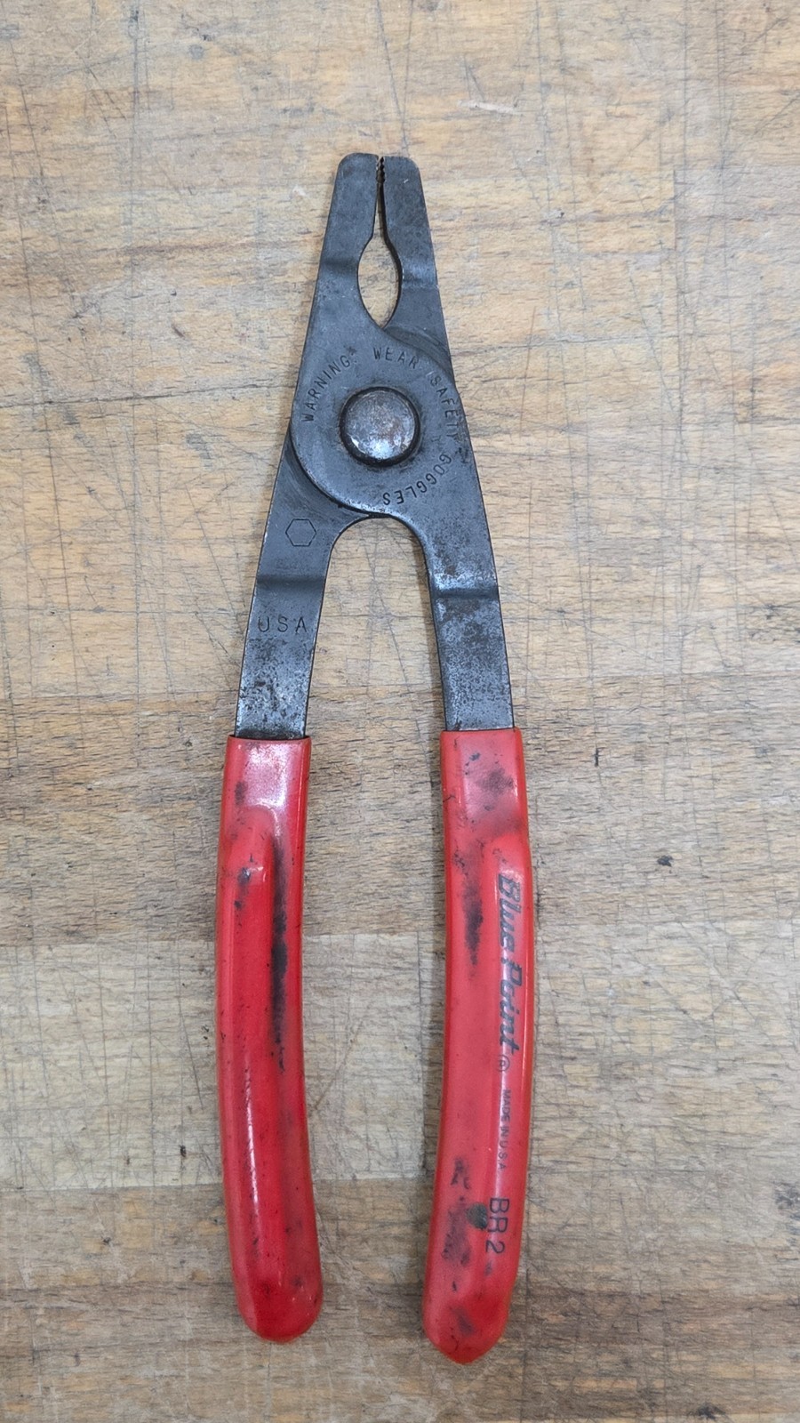 Blue Point BR2, C-Ring, Emergency Brake Cable Pliers, Red Handle