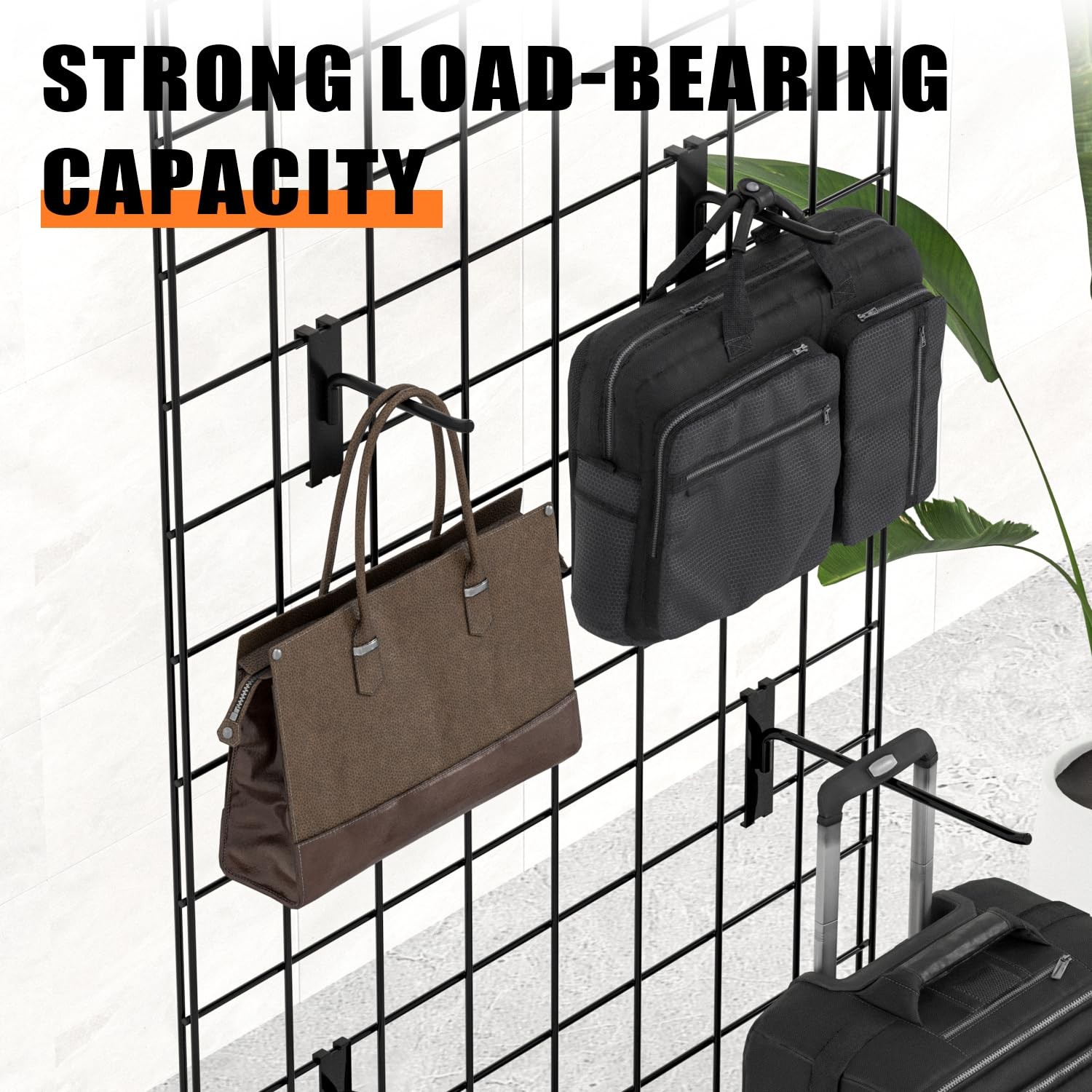 6 Inch Gridwall Hooks Black Display For Grid Wall Panel Retail Store 25 PCS