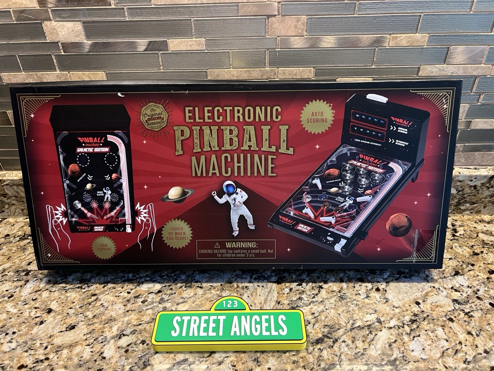 The Original Fun Workshop Electronic Tabletop Pinball Machine Galactic, NIB