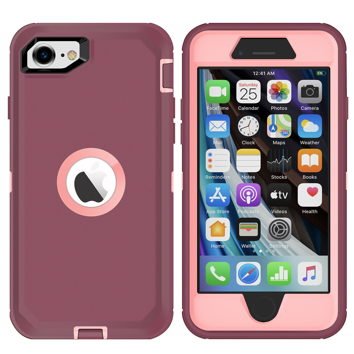 Case For iPhone SE 2020 Heavy Duty Rugged Shockproof Cover Fits Otter Stand