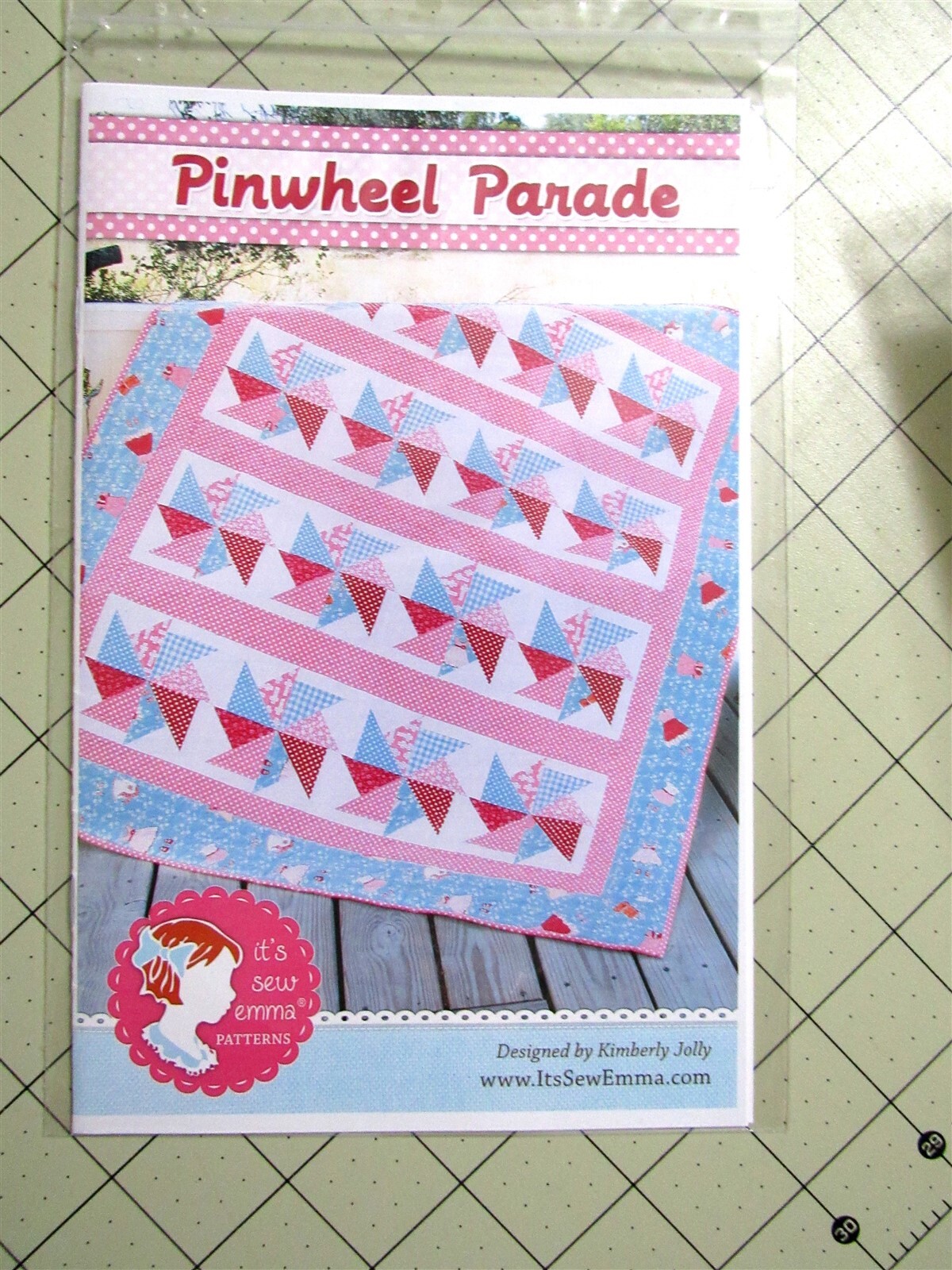 Pinwheel Parade by Kimberly Jolly Quilt Pattern 54 1/2" x 63 1/2"