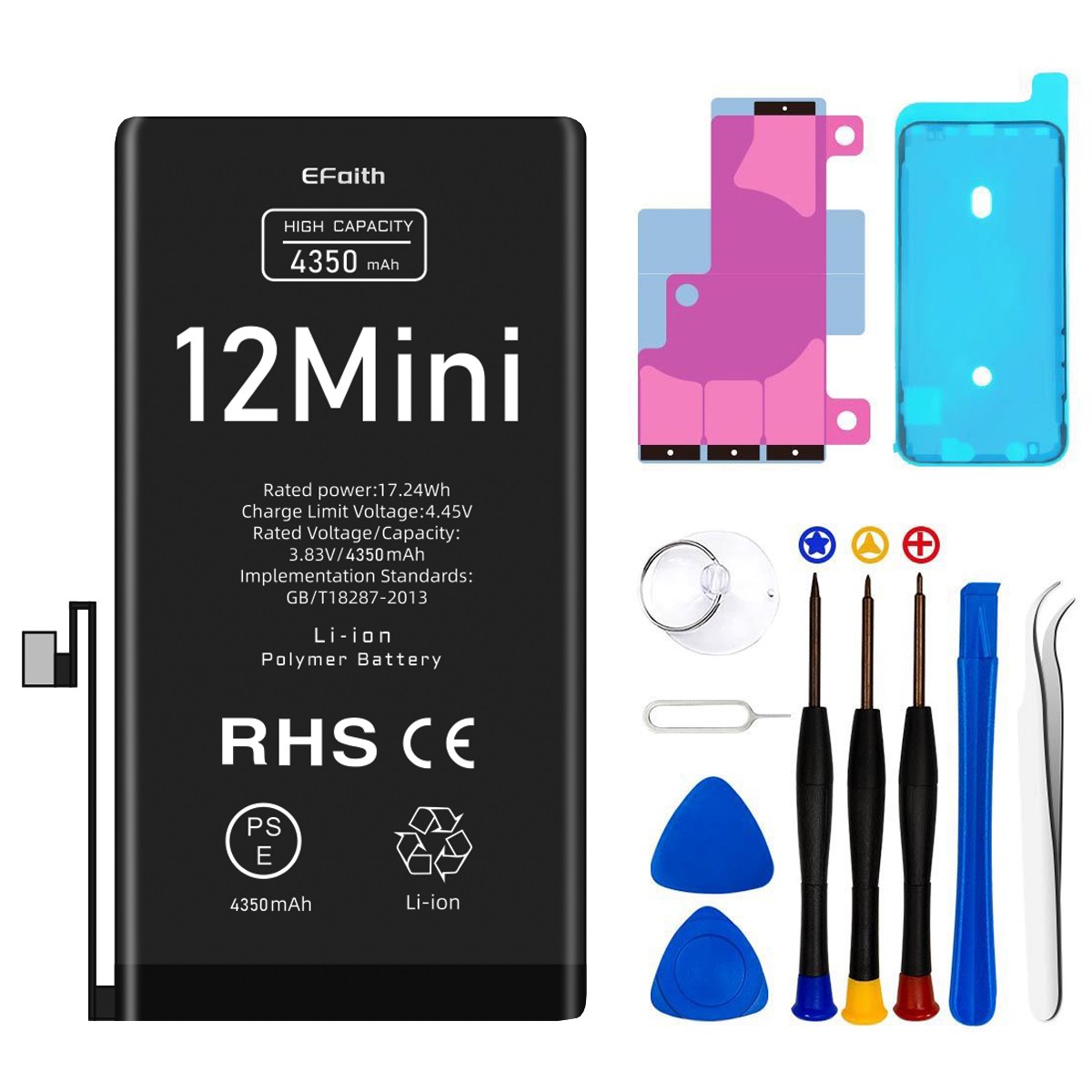 OEM For Apple iPhone 12 mini Replacement Battery 100% Health Zero Cycle + Tools
