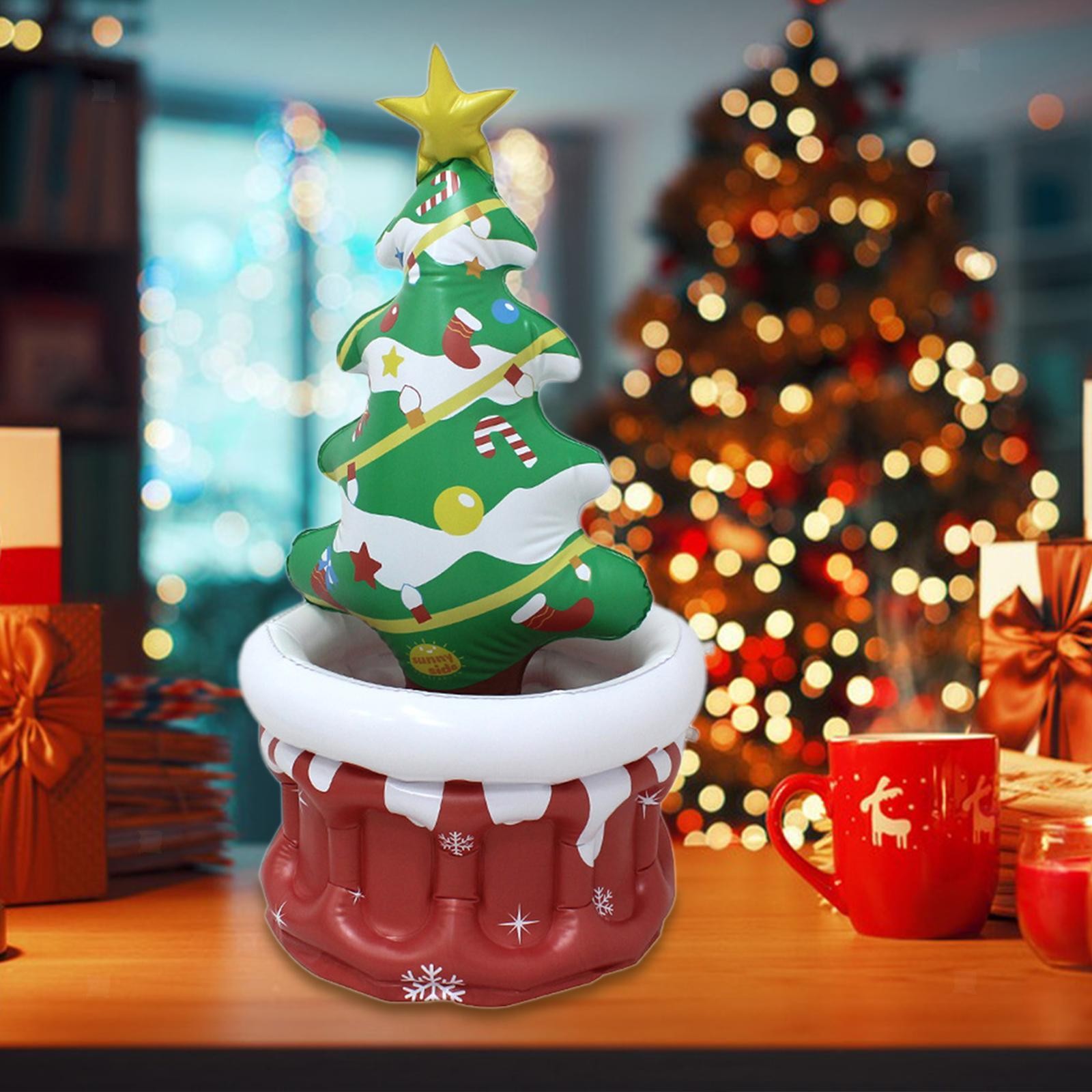 Inflatable Cooler Container Christmas Decoration Beverage Drinking Cooler for