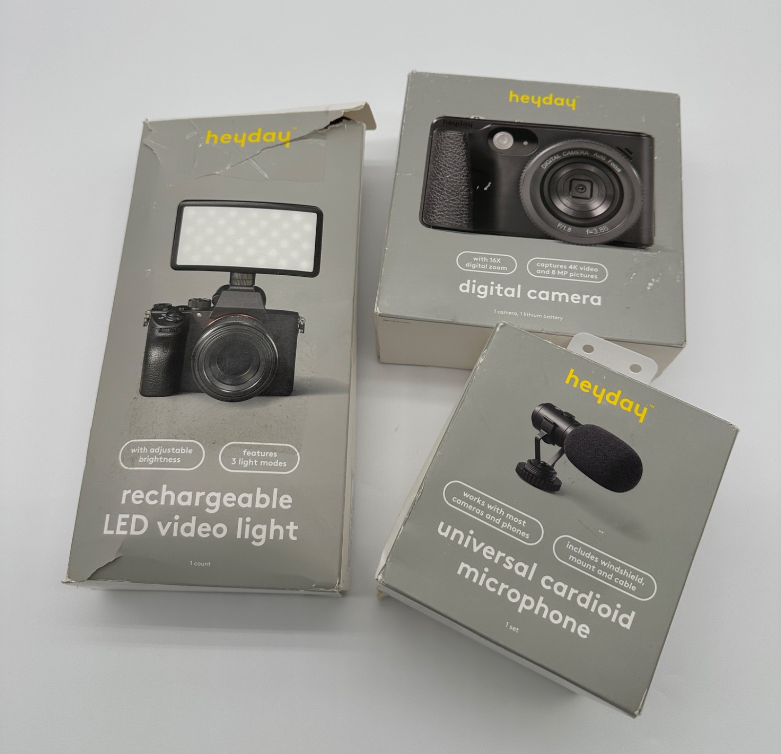 4K Vlogging Camera Kit w/ Microphone & LED Light Complete Content Creator Starte