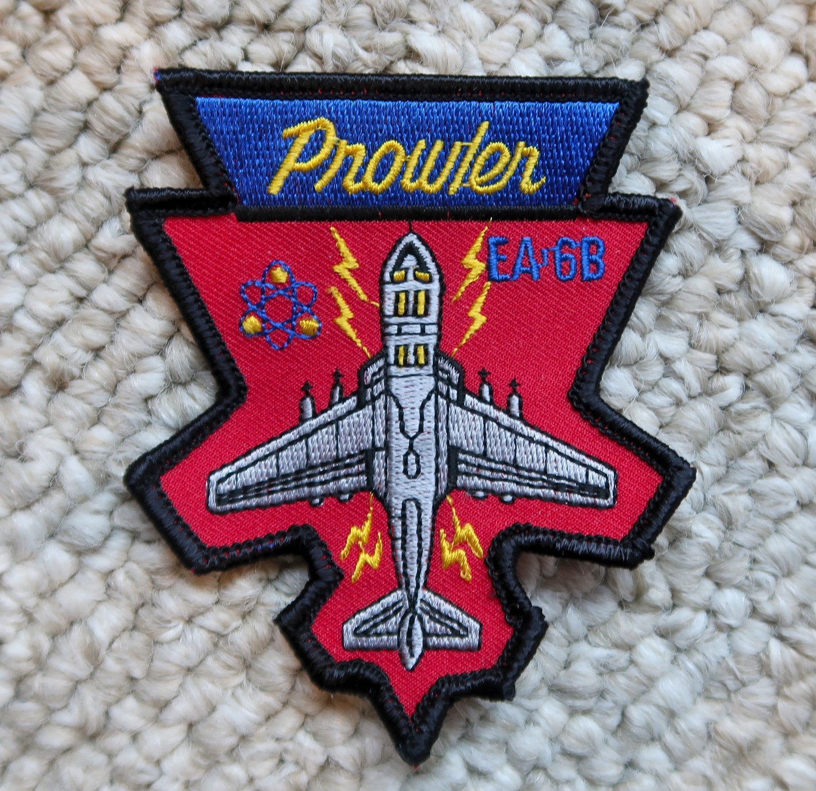 PROWLER EA-6B NAVY USMC PATCH 3 1/8"x3.75" FREE PROWLER DECAL