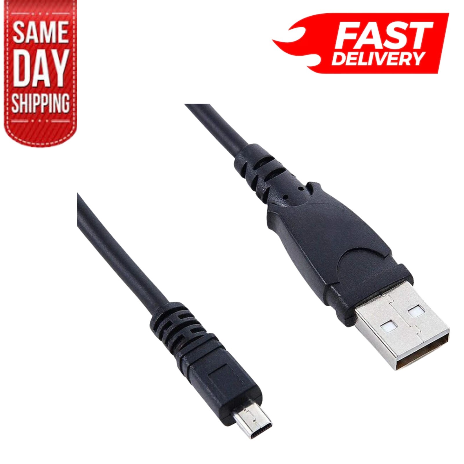 PwrON USB Charger PC Charging Data Sync Cable for Sony Cybershot DSC-W830 Camera