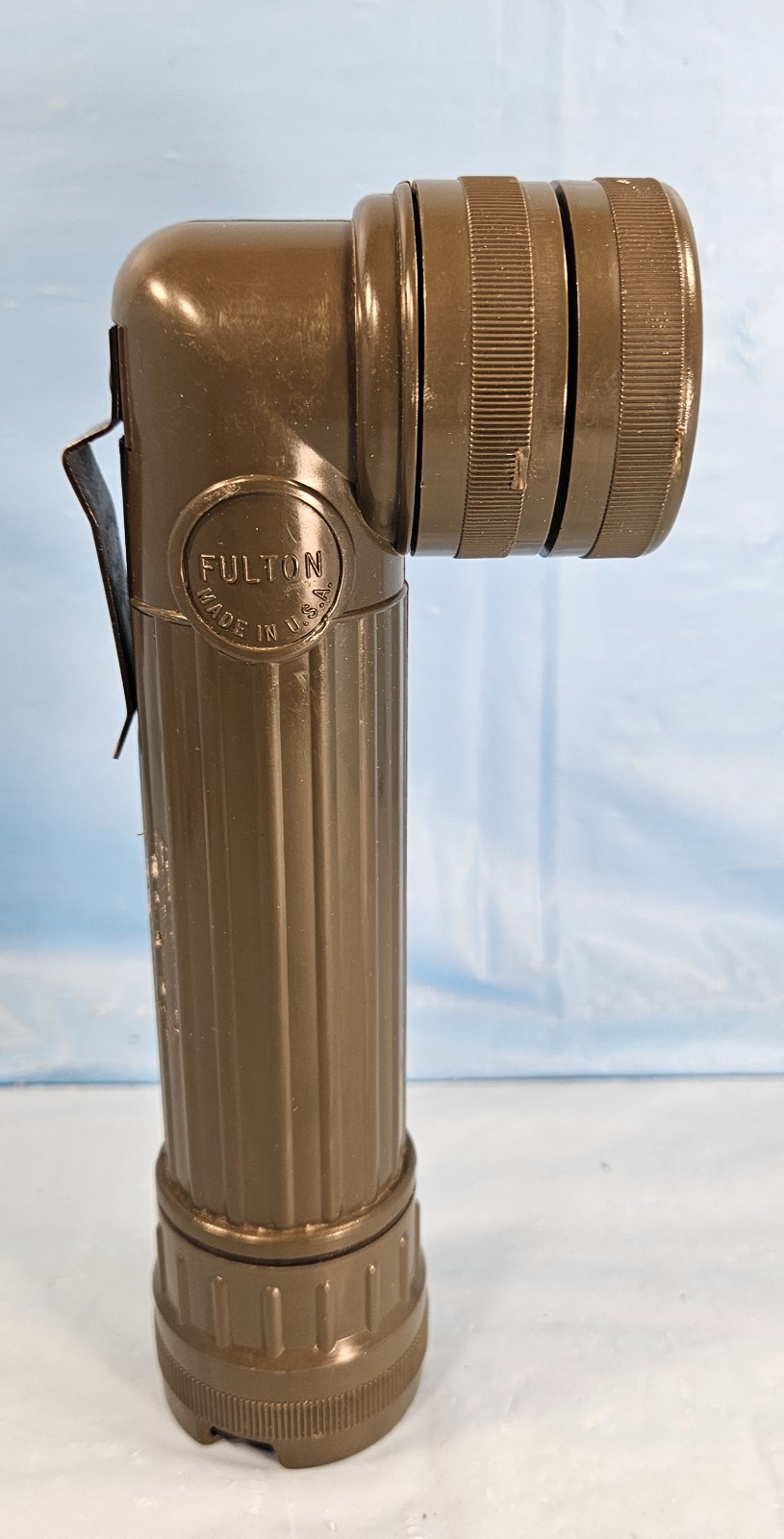 Vintage Fulton U.S. MX-991/U Issued Flashlight Working