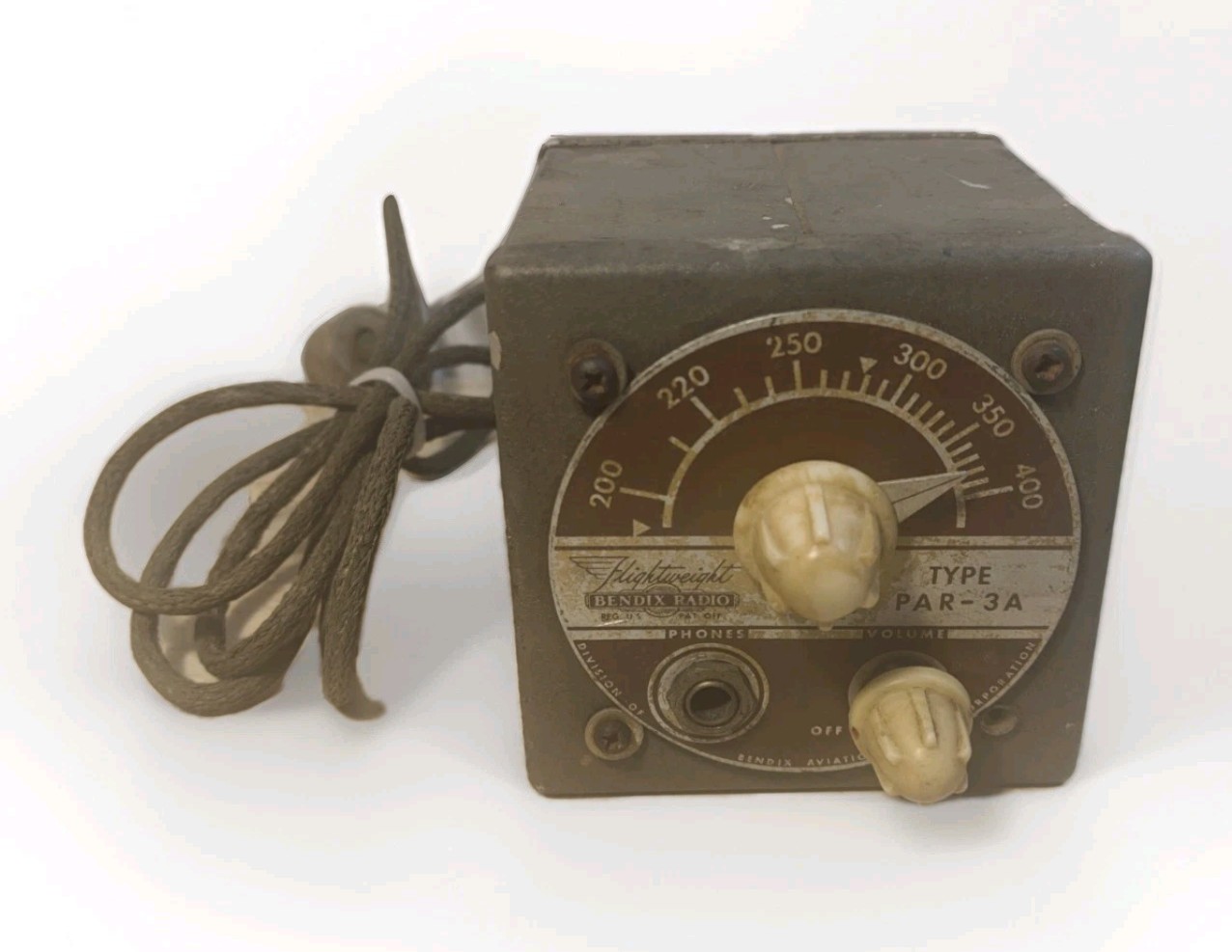 Vintage Bendix Flightweight Radio Receiver Type PAR-3A Aviation Aircraft...