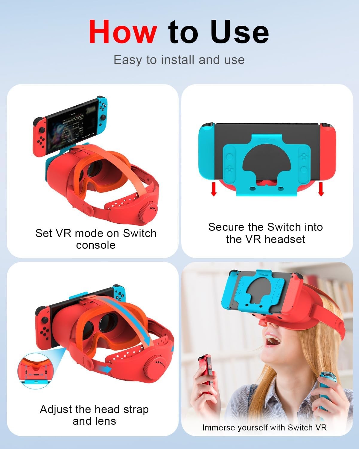 VR Headset Labo VR Kit 3D Goggles For Nintendo Switch OLED Gaming Accessory