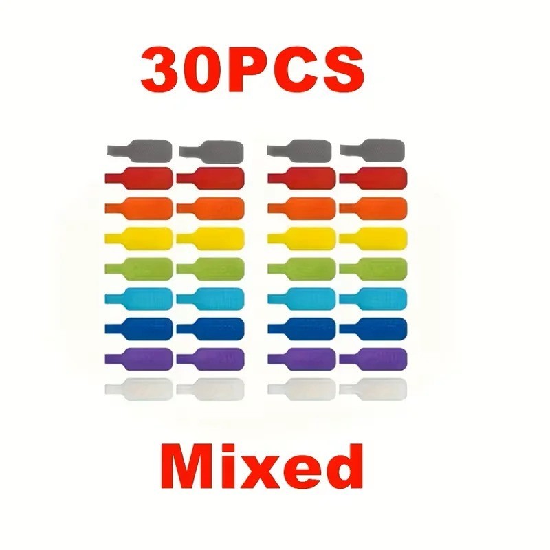25pcs Wire Markers - Writable Cable Labels with Hook, Loop for Easy Organization