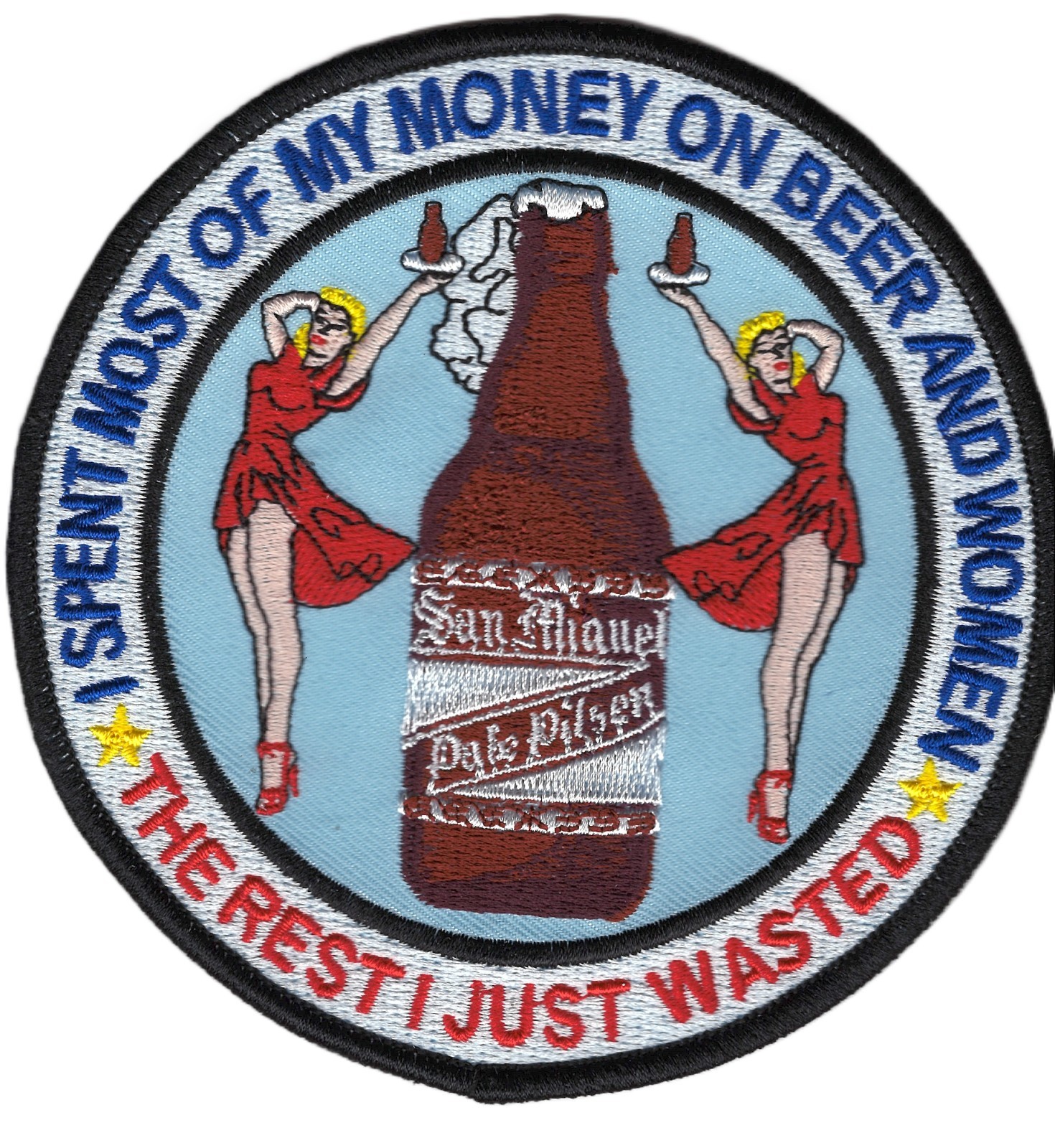 I spent most of my money on beer and women - the rest I just Wasted - c9078