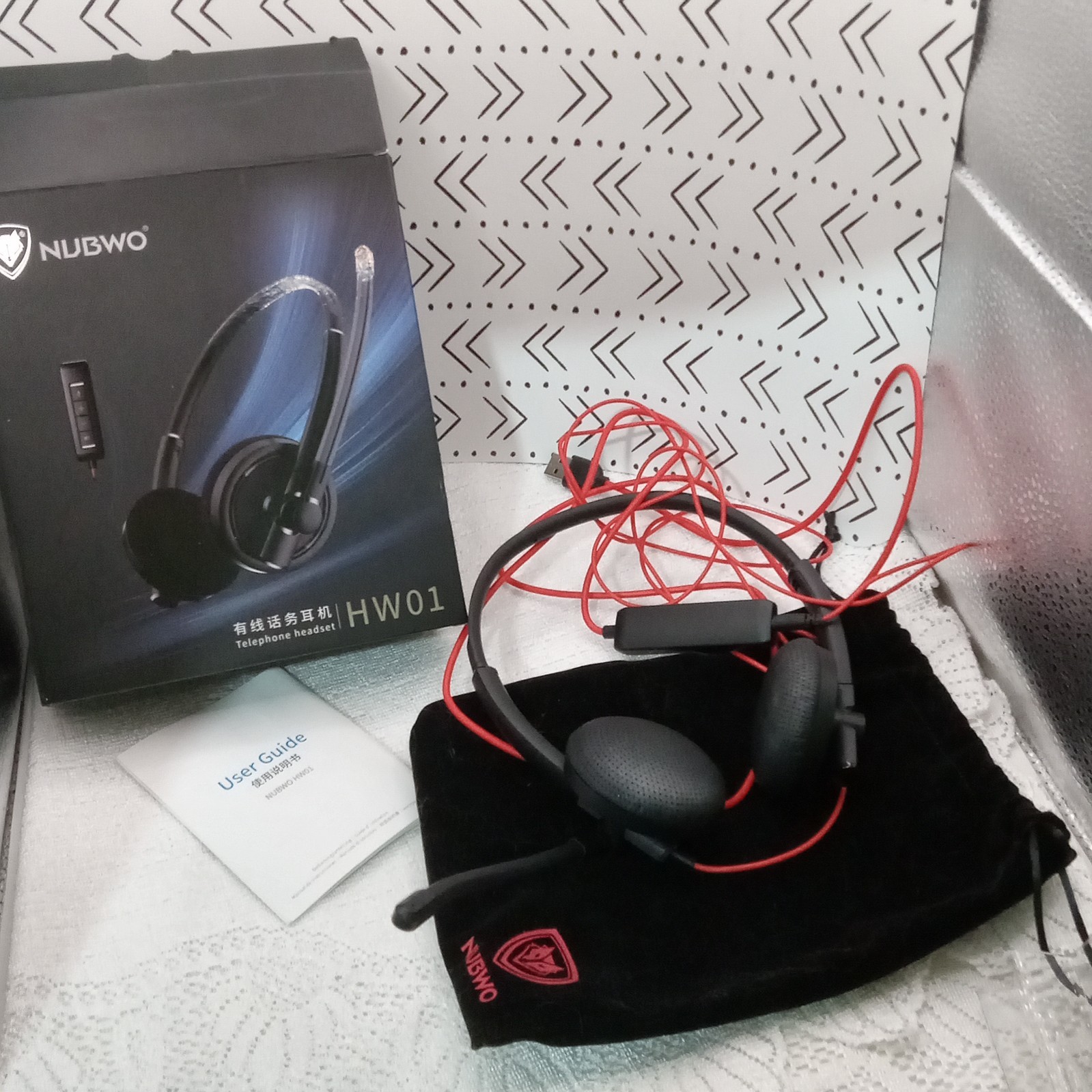 Nubwo Computer Telephone USB Headset HW01 Works