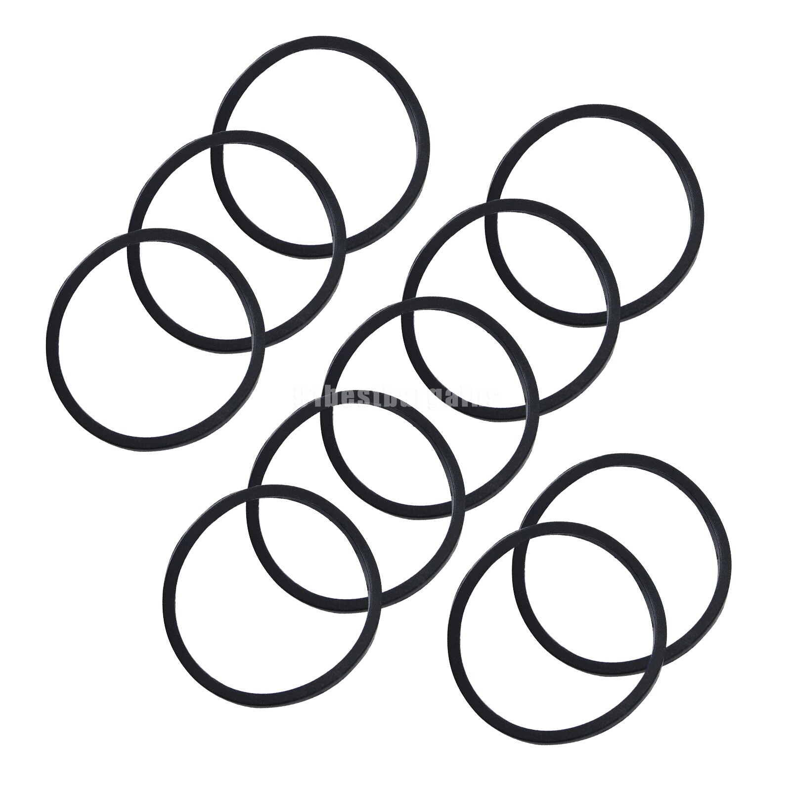 10 Pcs Disc Drive Belt Rubber Ring Band Replacement for Xbox 360 & Slim DVD Tray