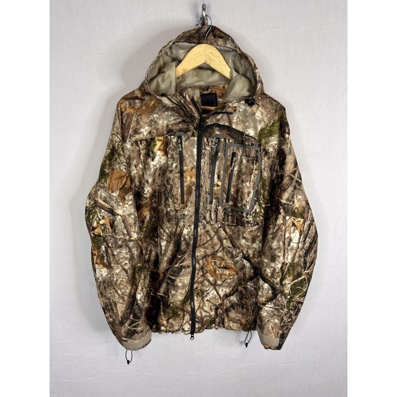 Cabelas MT050 Gore-Tex Hunting Jacket Zonz Woodland Camo Mens Medium 933854