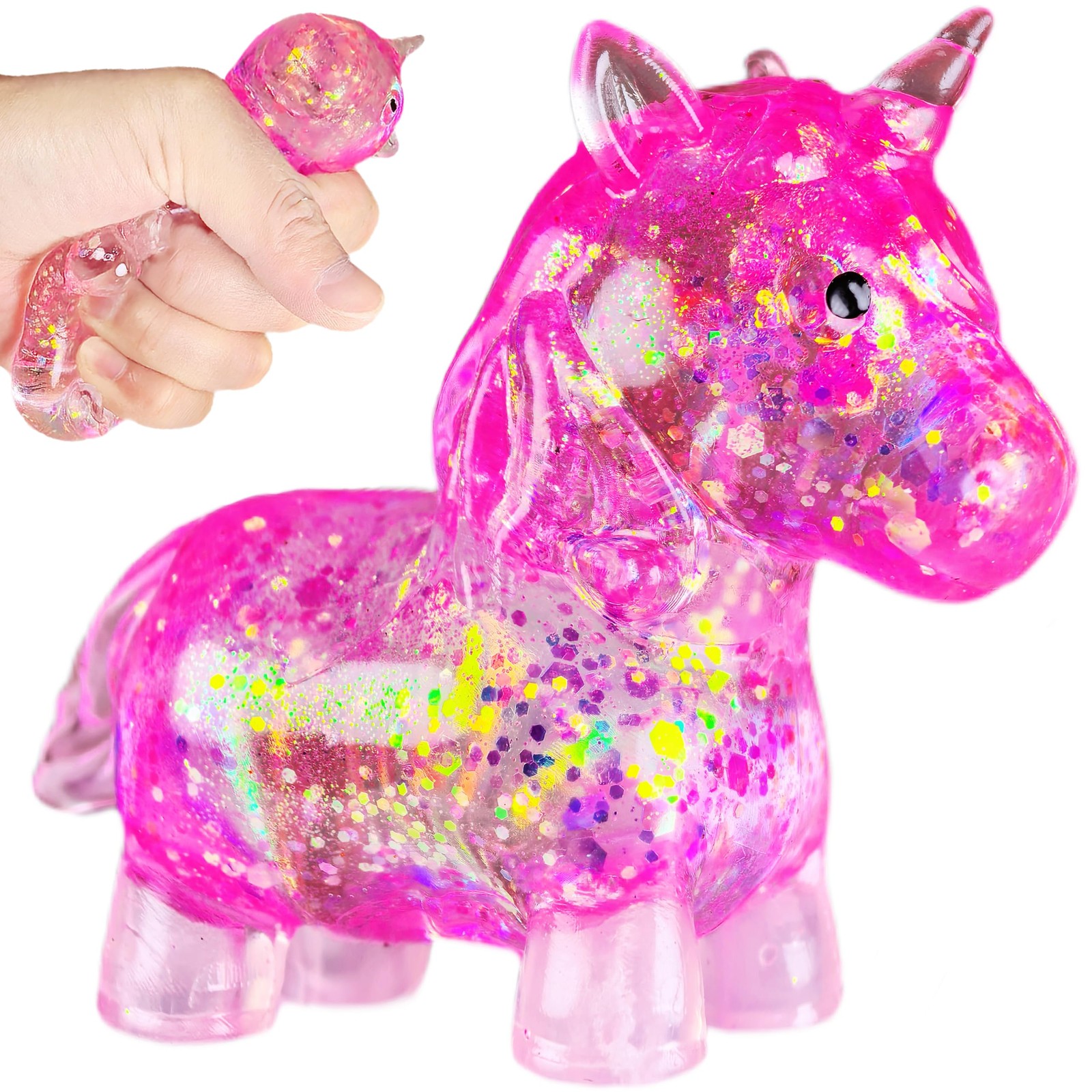 Pink Unicorn Squishy Sugar Squeeze for and Adults, Kawaii Unicorn Sugar Squis...