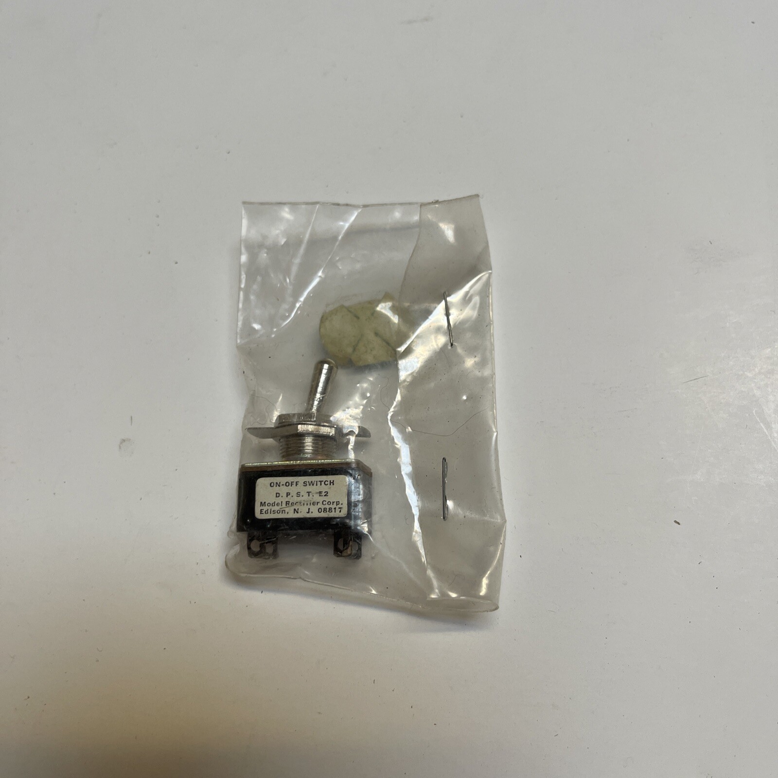 Model Rectifier Corp Dpst E2 On-off Switch