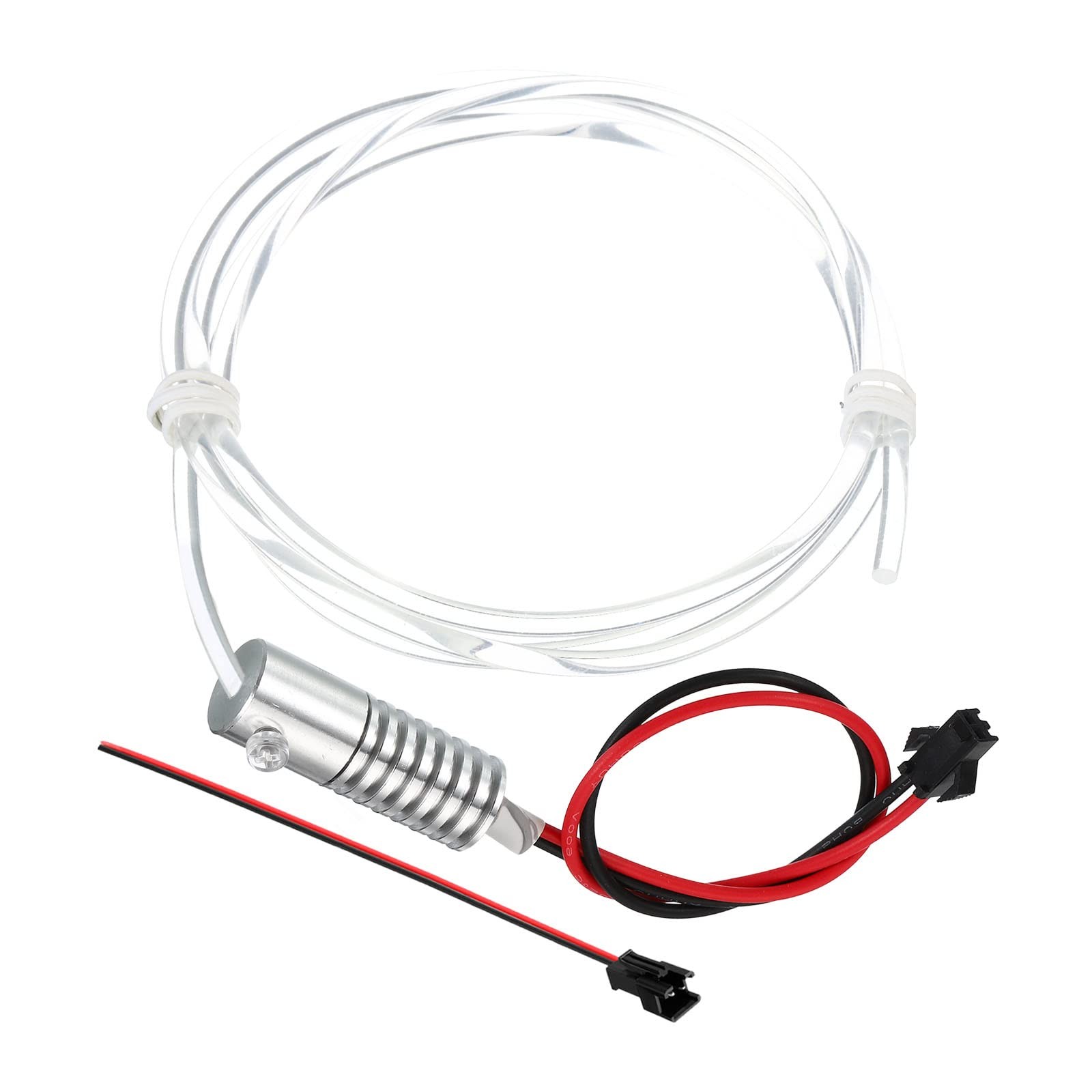 PATIKIL 3mm 1m PMMA Side Glow Fiber Optic Cable Kit, with LED Cool White